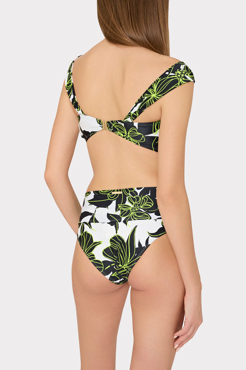 Olivia Sea Of Petals Draped Bandeau Top