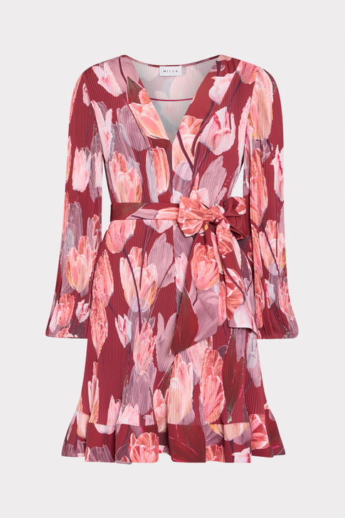 Liv Printed Pleated Dress