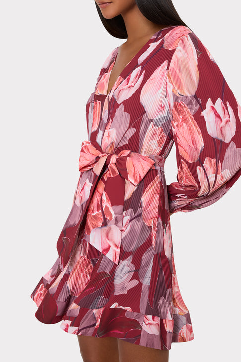 Liv Printed Pleated Dress
