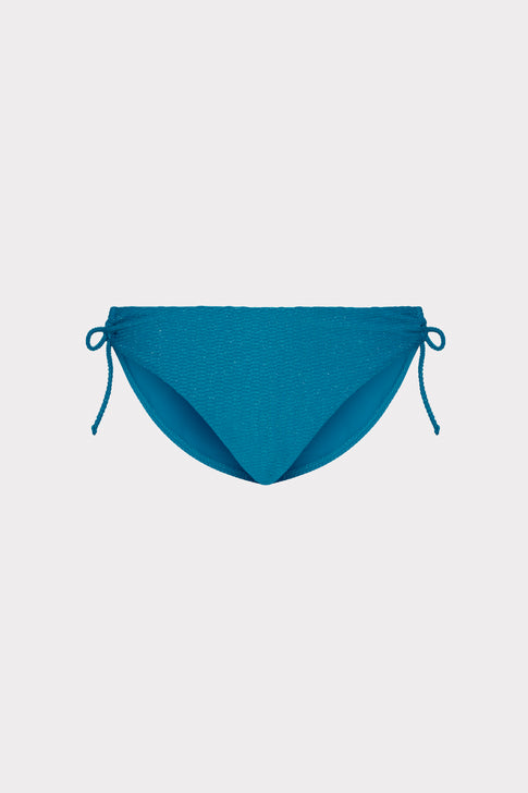 Metallic String Bikini Bottom Teal Image 1 of 4