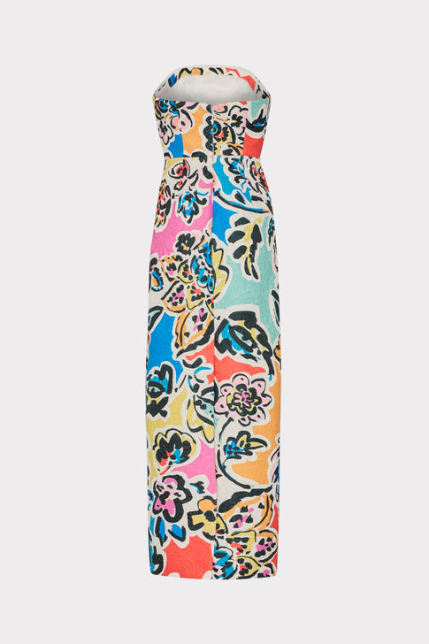 Orion Rainbow Oasis Jacquard Dress Black Multi Image 4 of 4