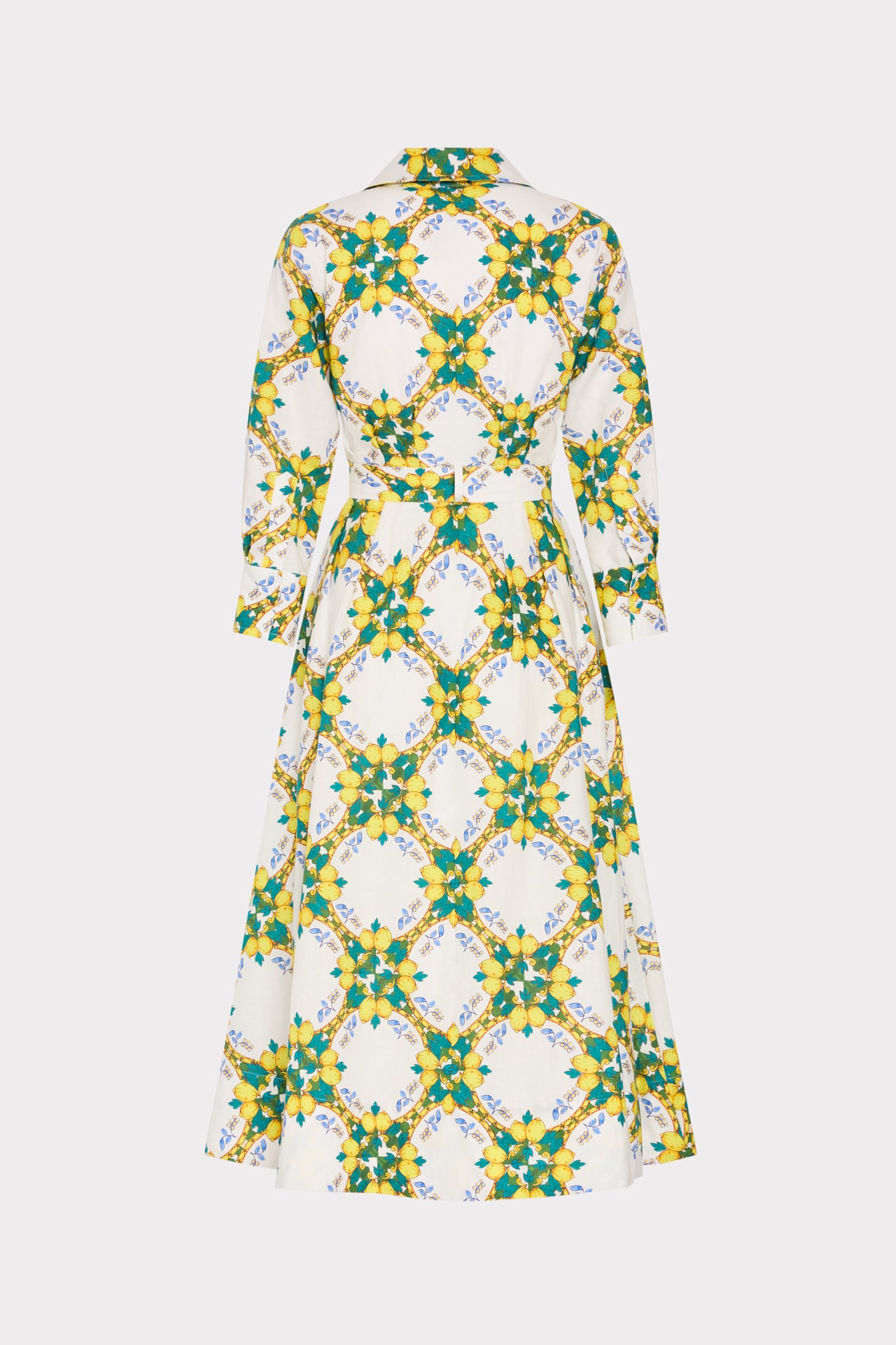 Lexi Printed Midi Dress in Yellow Multi | MILLY