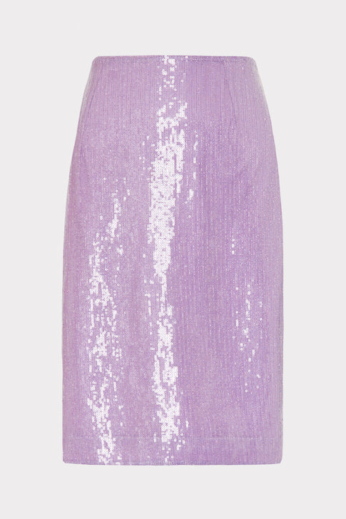 Adley Sequin Skirt Purple Image 1 of 4
