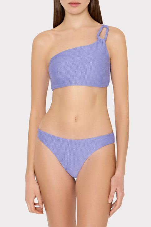 Shimmer Texture Margot Bikini Bottom Purple Image 2 of 4