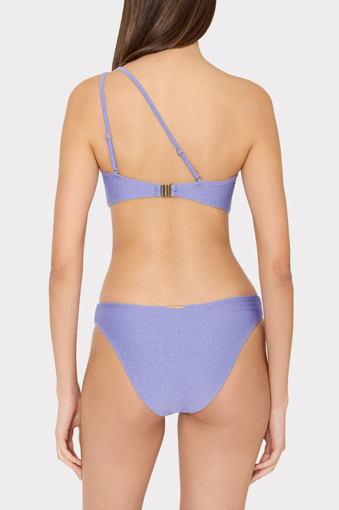 Shimmer Texture Margot Bikini Bottom Purple Image 3 of 4