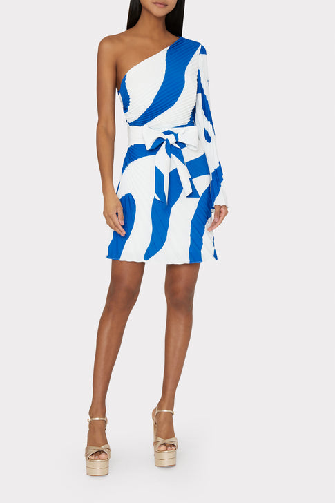 Linden Printed Pleated Dress