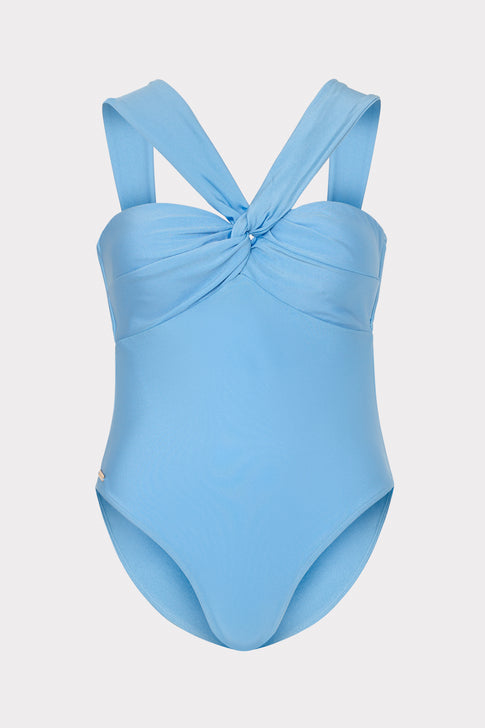 Betsy Bandeau One Piece Mineral Blue Image 1 of 8