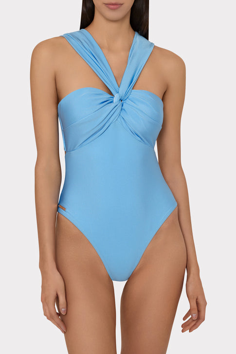 Betsy Bandeau One Piece Mineral Blue Image 2 of 8