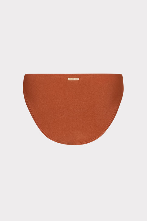 Margot Gloss Bikini Bottom Copper Image 4 of 5