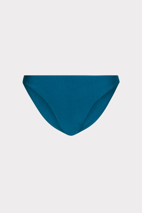 Margot Gloss Bikini Bottom Dark Teal Image 1 of 5