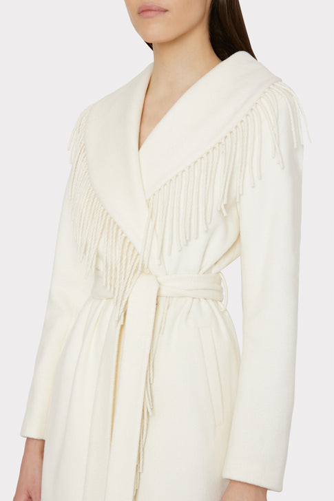 Fringe Wool Coat