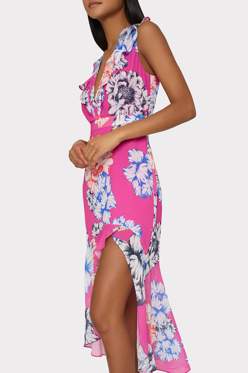 Nanci Petals In Bloom Ruffle Dress Pink Multi Image 3 of 5