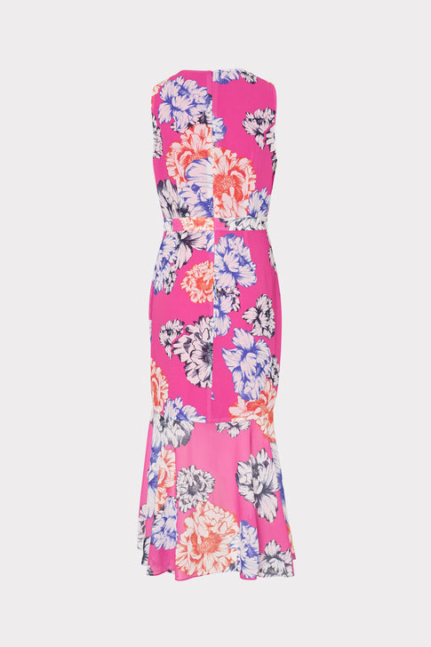 Nanci Petals In Bloom Ruffle Dress Pink Multi Image 5 of 5