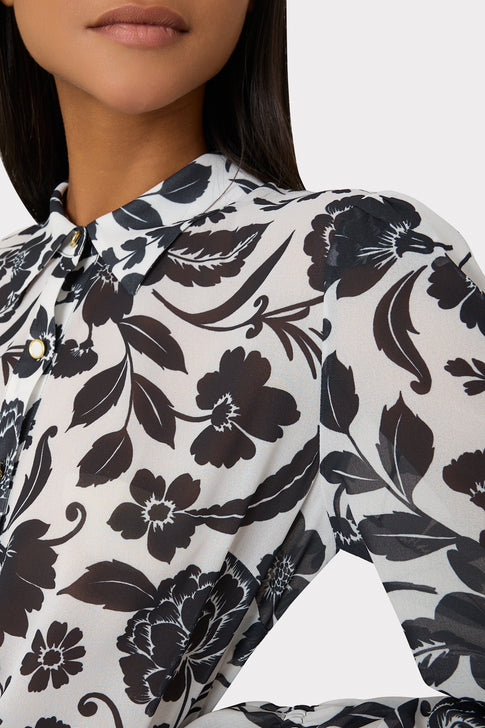 Lacey Petals In Bloom Blouse Black Multi Image 4 of 5
