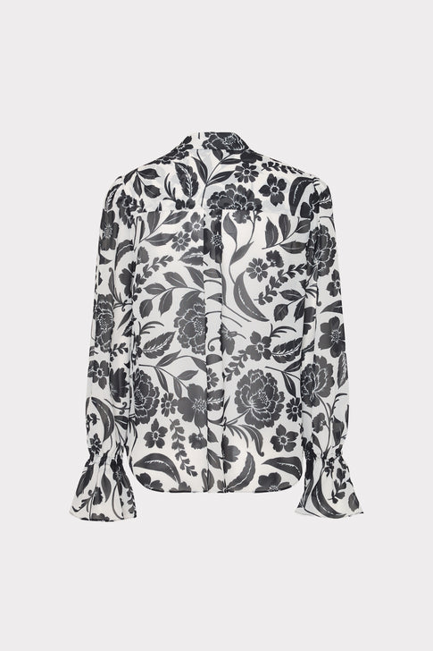 Lacey Petals In Bloom Blouse Black Multi Image 5 of 5