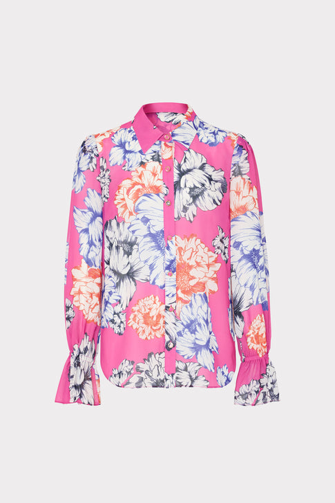 Lacey Petals In Bloom Blouse Pink Multi Image 1 of 4
