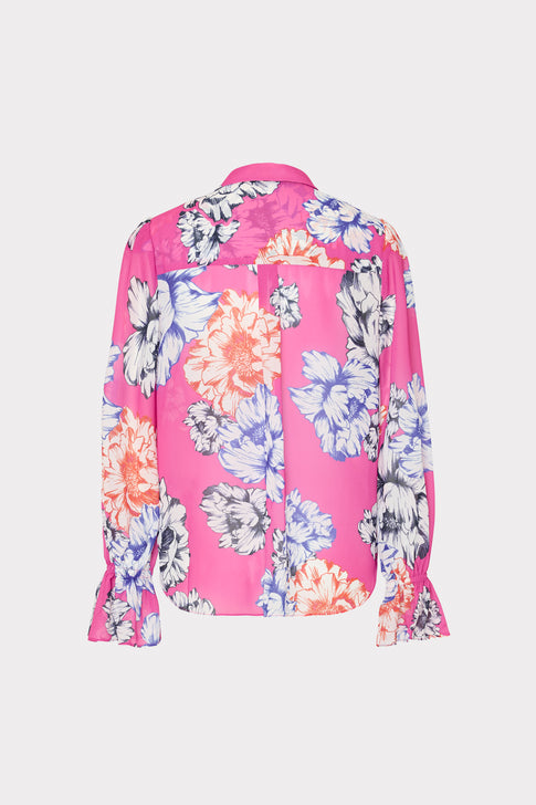 Lacey Petals In Bloom Blouse Pink Multi Image 4 of 4
