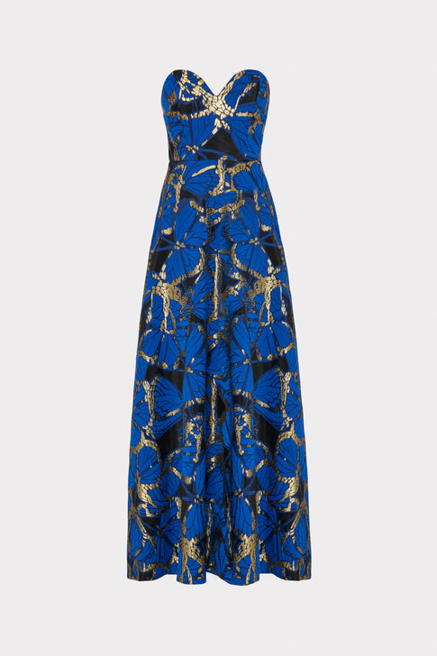 Roxy Butterfly Jacquard Gown