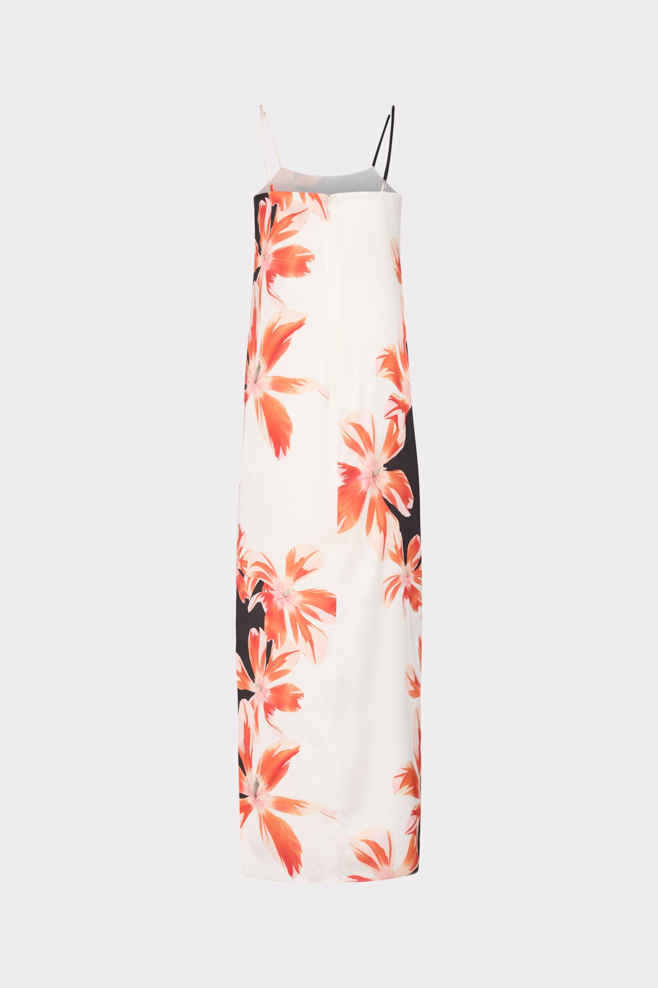 Lily Tropical Flame Dress in Black Multi