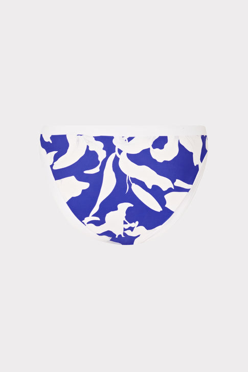 Lily Silhouette Bikini Bottom Blue/Ecru Image 4 of 5