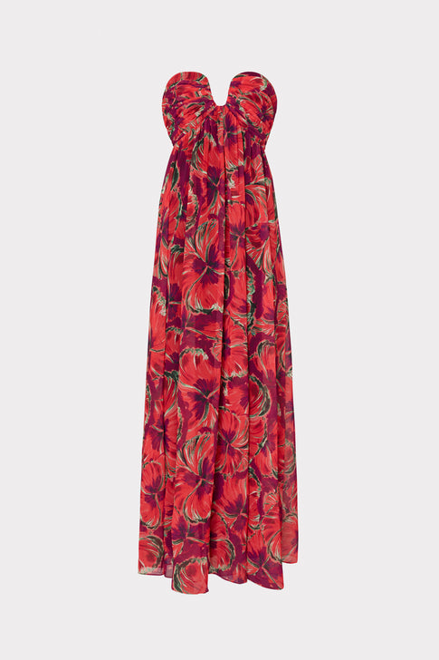 River Windmill Floral Dress Red Multi Image 1 of 4