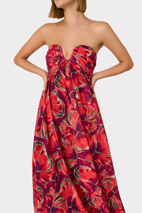 River Windmill Floral Dress Red Multi Image 3 of 4