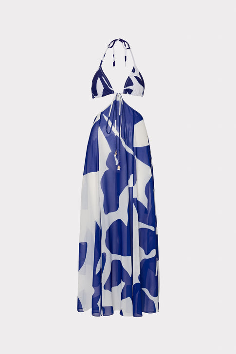 Grand Foliage Convertible Cover-Up Navy/White Image 1 of 7