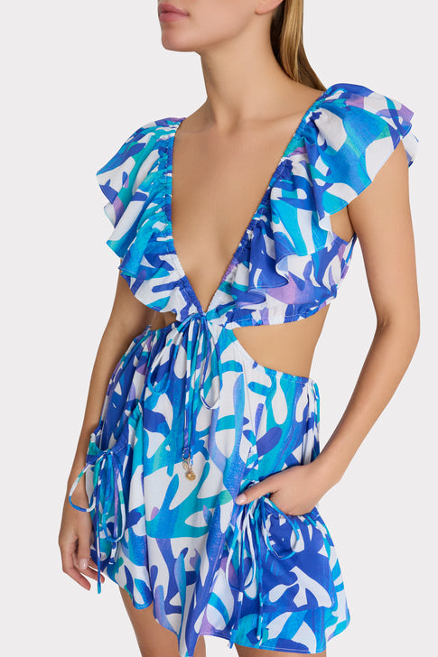 Delilah Under The Sea Cover-Up Dress Blue Multi Image 3 of 5