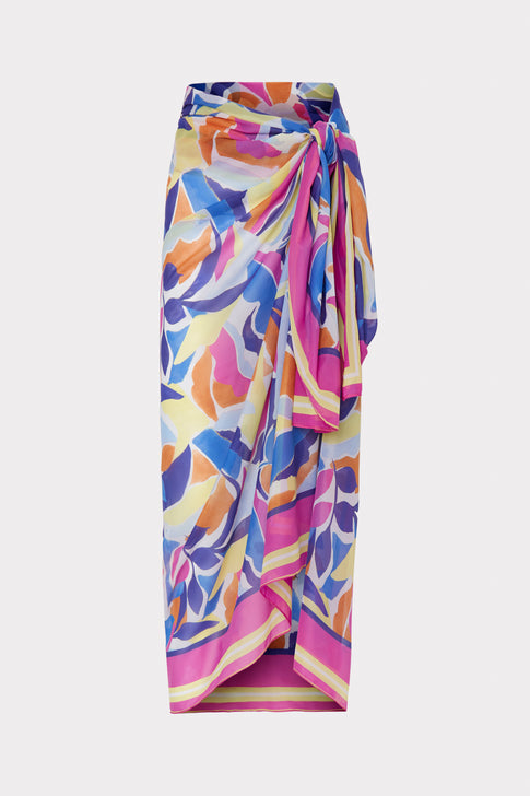 Painted Bloom Chiffon Sarong