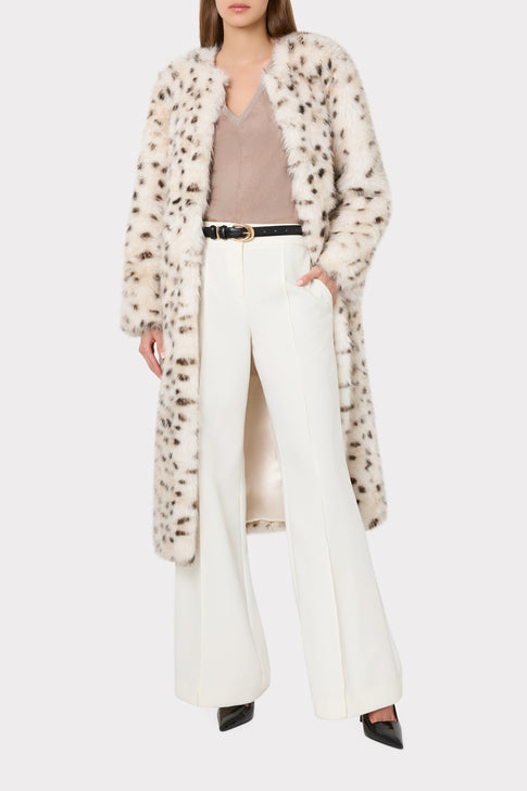 Eva Printed Faux Fur Coat