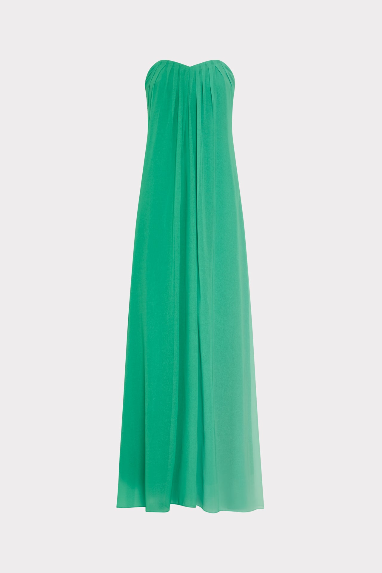 Sunset Stripe Strapless Dress in Green