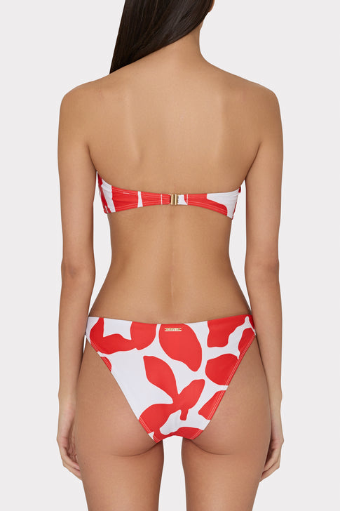Grand Foliage Bikini Top Red/White Image 5 of 6