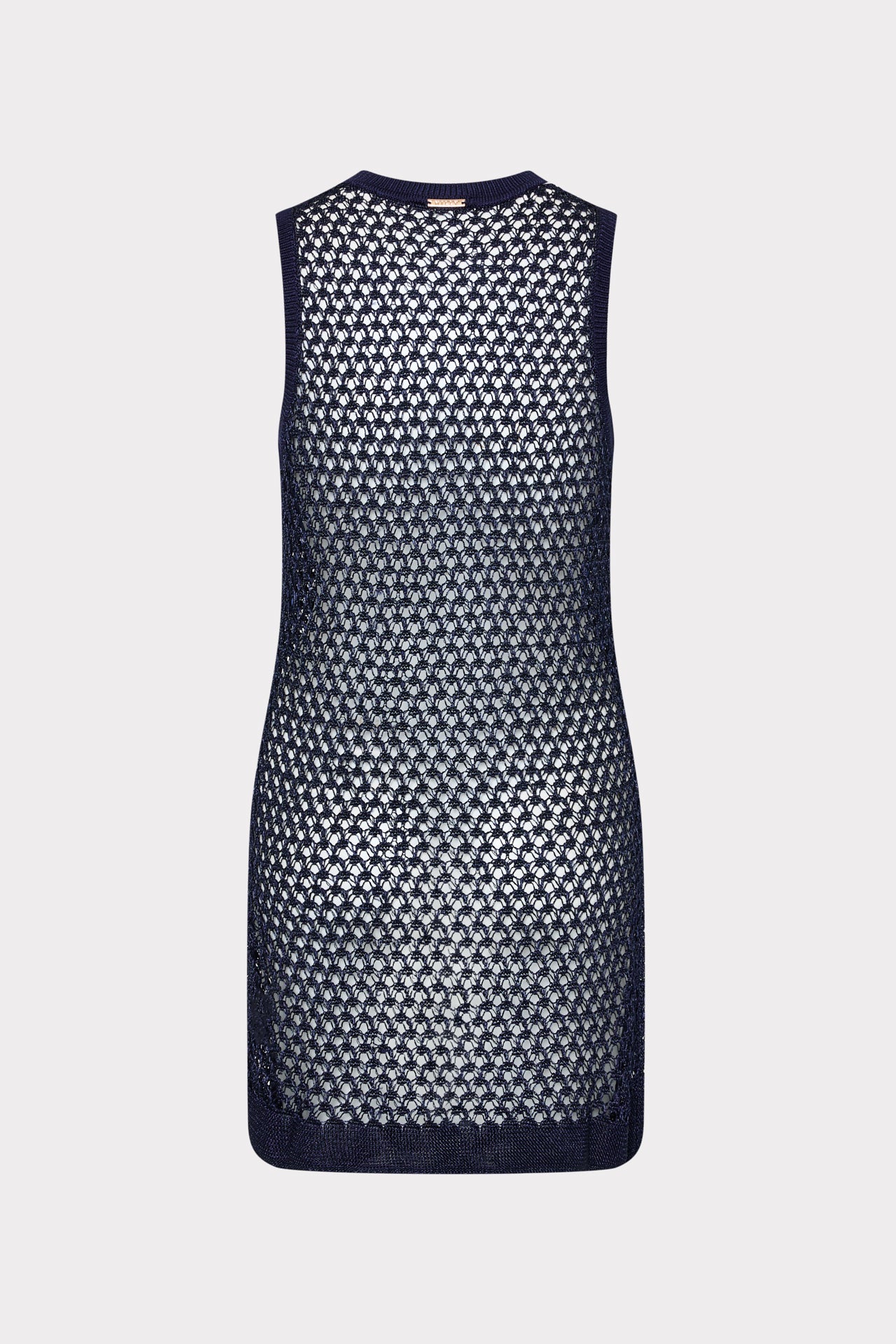 Knit Cover-Up Mini Dress in Navy