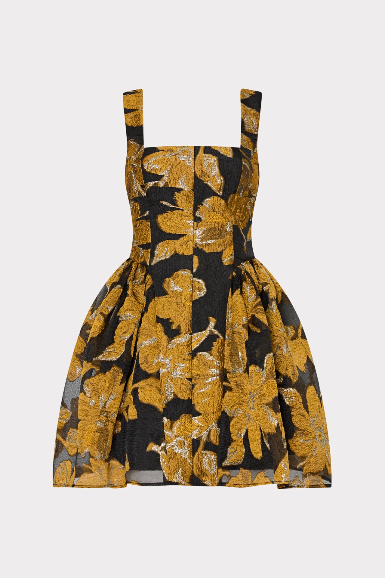 Erin Sleeveless Brocade Mini Dress in Black Multi | MILLY Erin Sleeveless Brocade Mini Dress in Black Multi | MILLY