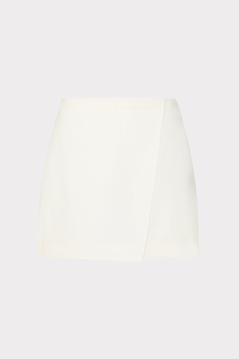 Evalyn Crepe Skort White Image 1 of 4