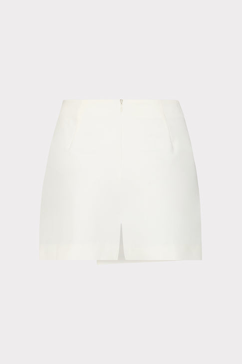 Evalyn Crepe Skort White Image 4 of 4