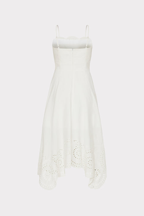 Camilla Poplin Embroidery Dress White Image 5 of 5