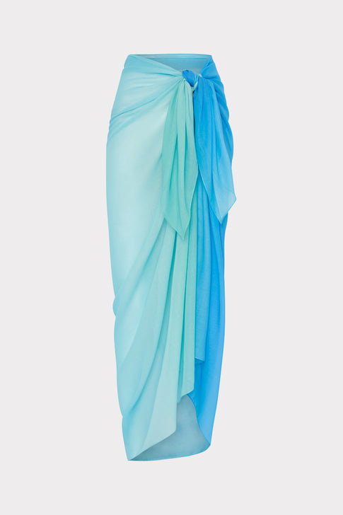 Blue Sunset Sarong Blue Multi Image 1 of 4
