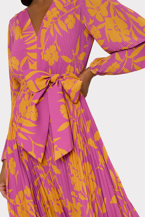 Liora Marigold Aroma Pleated Dress Multi Image 3 of 4
