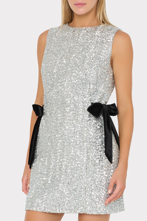 Bella Sequin Bow Mini Dress