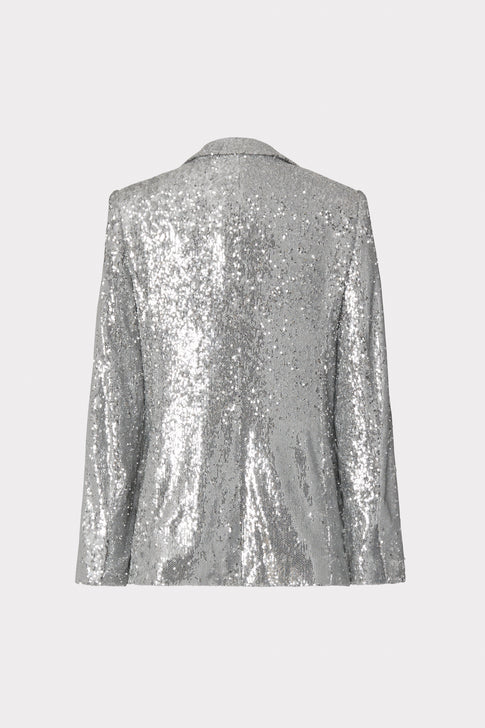 Alexa Sequins Blazer Silver Image 4 of 4