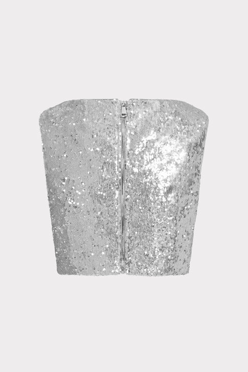 Nickie Sequins Crop Top