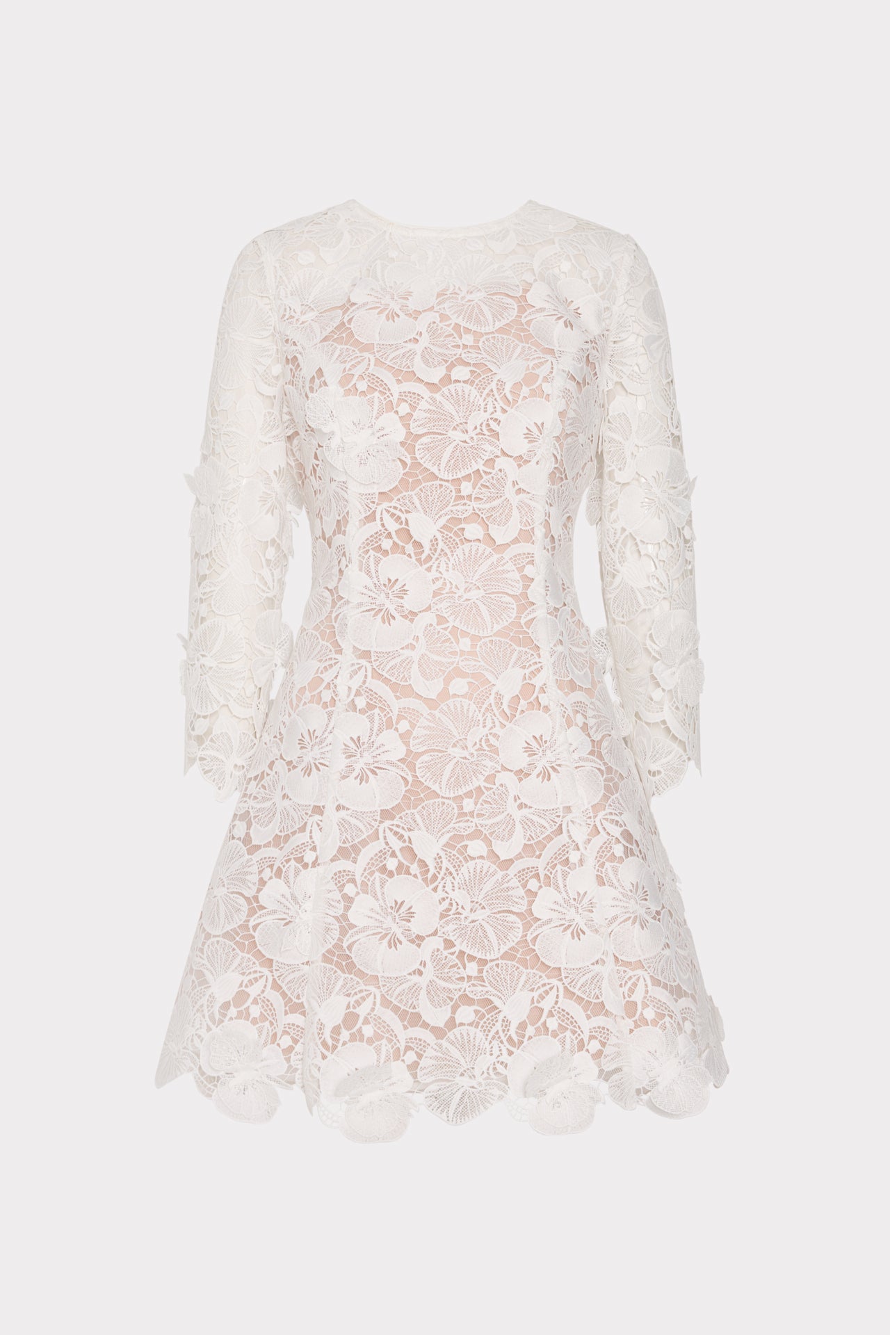 Emmie Lace Mini Dress in Off White Emmie Lace Mini Dress in Off White