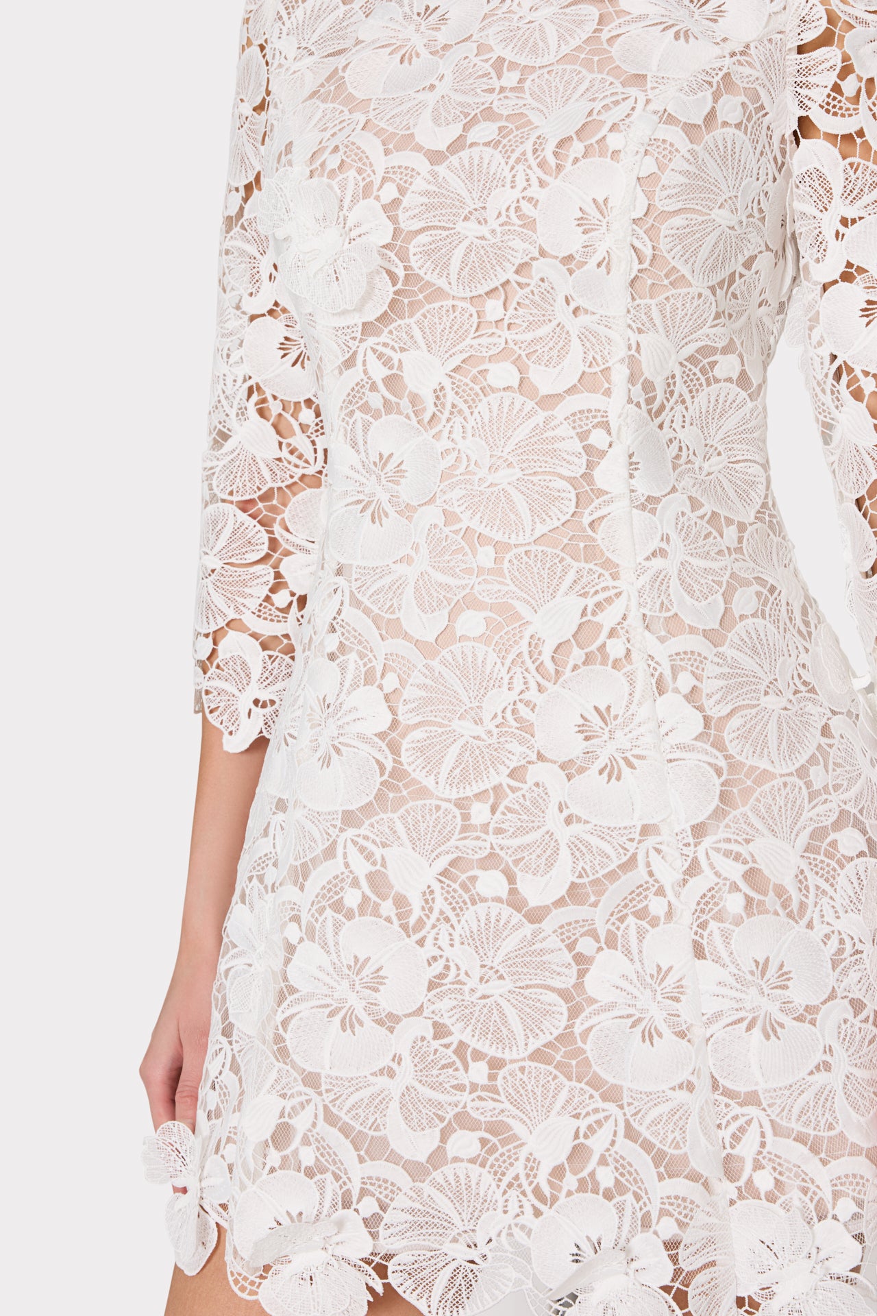 MILLY Emmie Lace Mini Dress 0