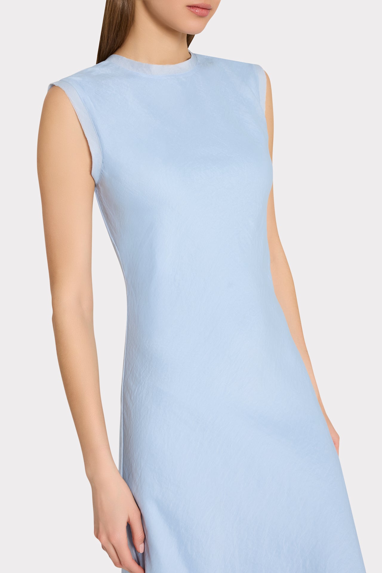 Linda Midi Dress in Light Blue