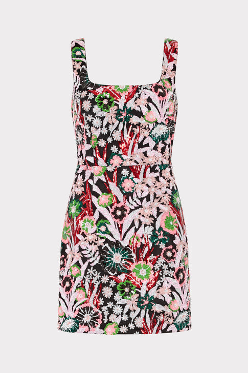 Pink Wildflower Mini Dress Light Pink Multi Image 1 of 4