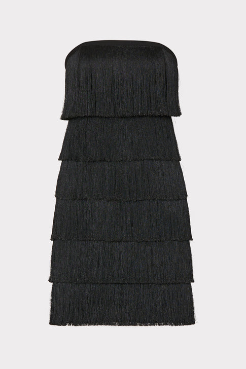 Nuoir Metallic Fringe Dress