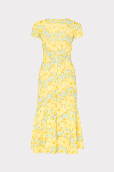 Tahlia Lace Dress in Yellow Multi | MILLY Tahlia Lace Dress in Yellow Multi | MILLY