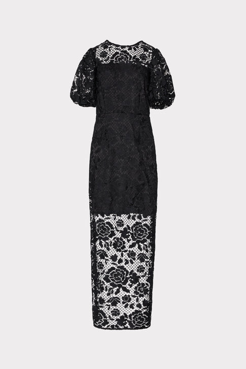 Yasmin Rose Mosaic Maxi Dress Black Image 1 of 4