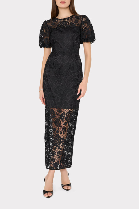 Yasmin Rose Mosaic Maxi Dress Black Image 2 of 4